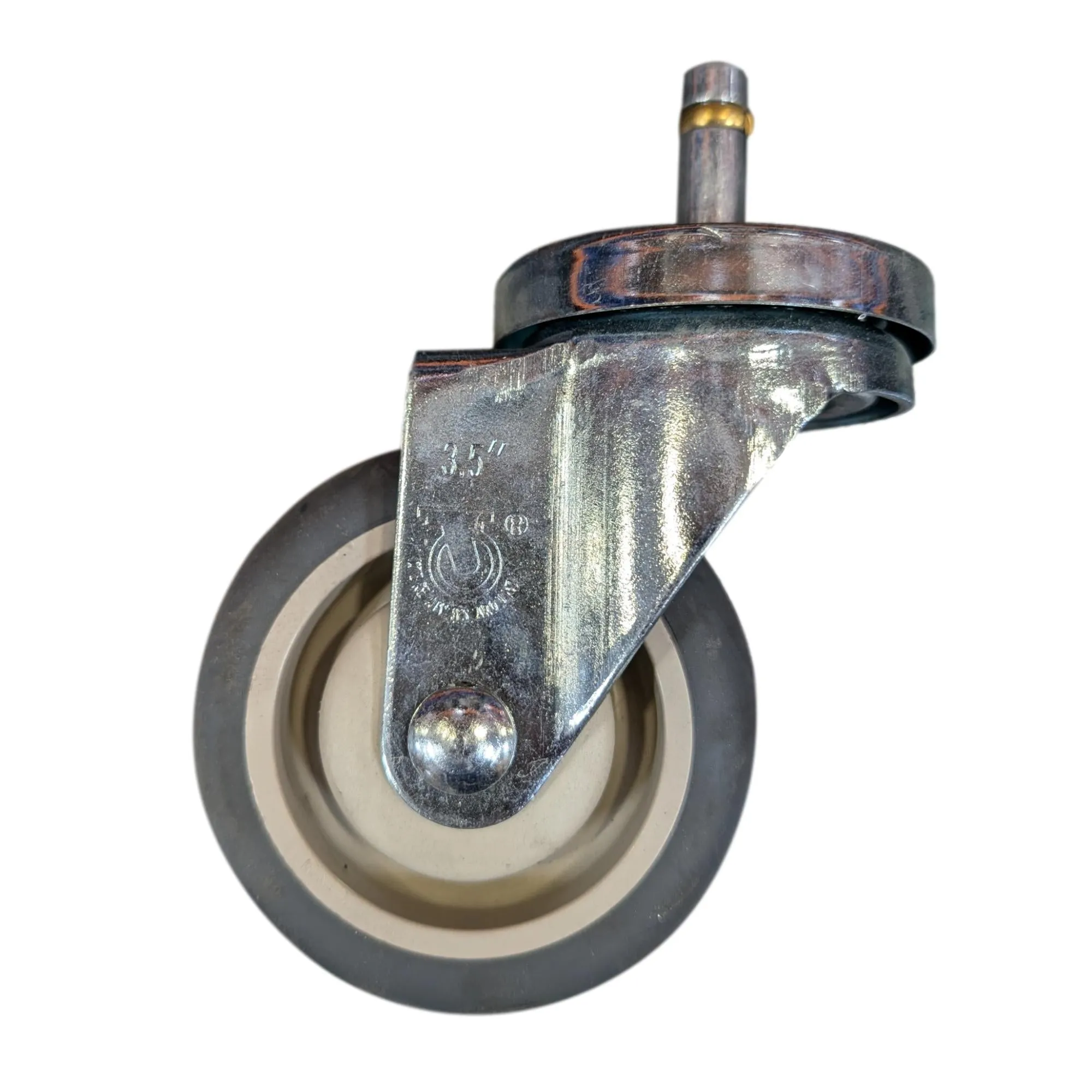 3-1/2" x 1-1/4" Thermo-Pro Swivel Grip Ring Stem Caster - 230 lbs. Cap.