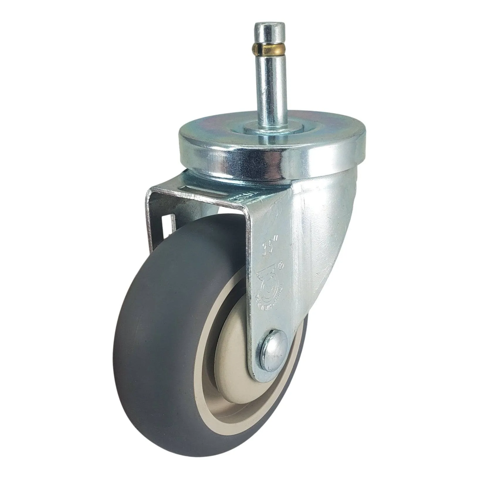 3-1/2" x 1-1/4" Thermo-Pro Swivel Grip Ring Stem Caster - 230 lbs. Cap.