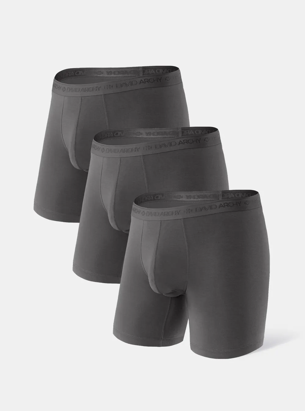 3 Packs Separate Micro Modal Boxer Briefs with Pouch