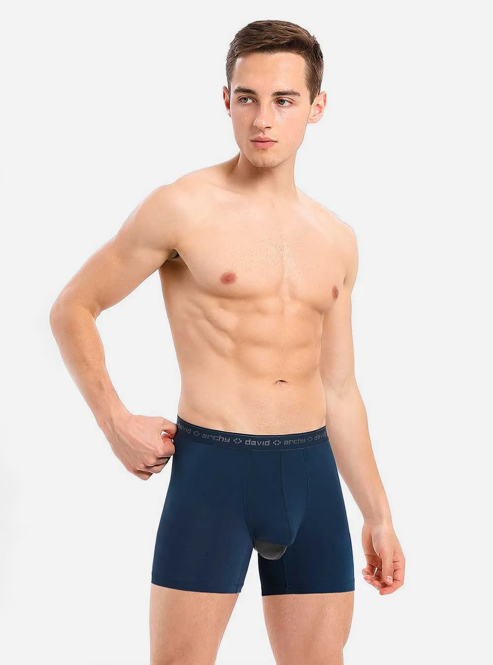 3 Packs Separate Micro Modal Boxer Briefs with Pouch