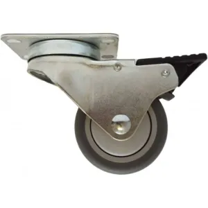 3" x 1-1/4" Thermo-Pro Wheel Swivel Caster W/ Total-Lock brake - 210 lbs. Cap.