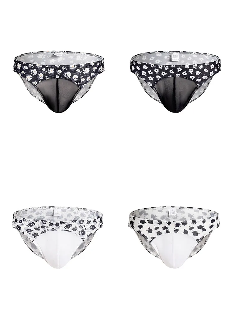 4 Pack Mens Sexy Print Pouch Bikini