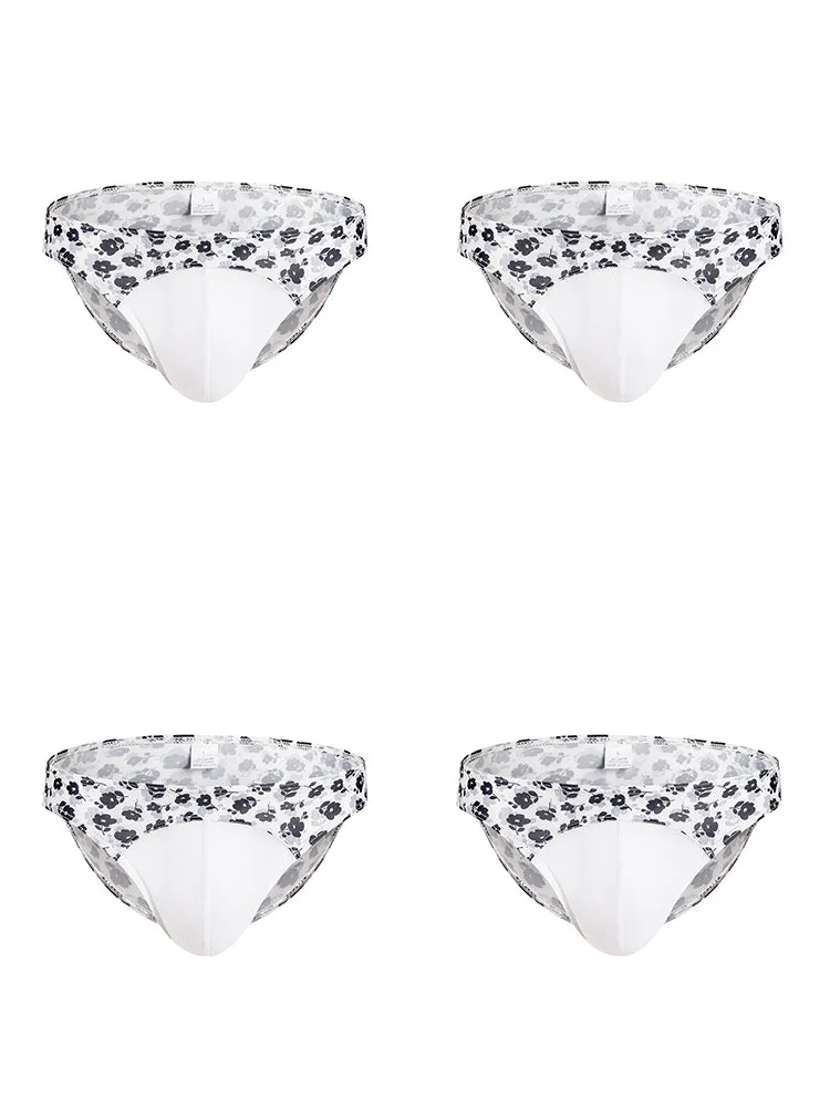 4 Pack Mens Sexy Print Pouch Bikini