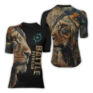 Acient Lion Women's Short Sleeve Rash Guard