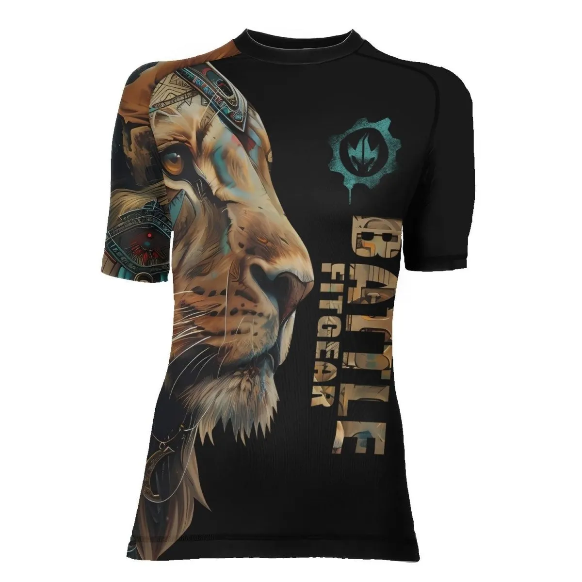 Acient Lion Women's Short Sleeve Rash Guard