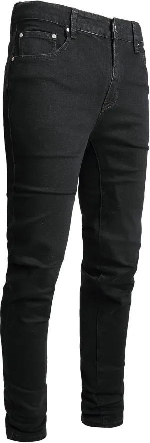 AITITIA Men's Ripped Jeans Taper Skinny Fit Stretch Denim Pants