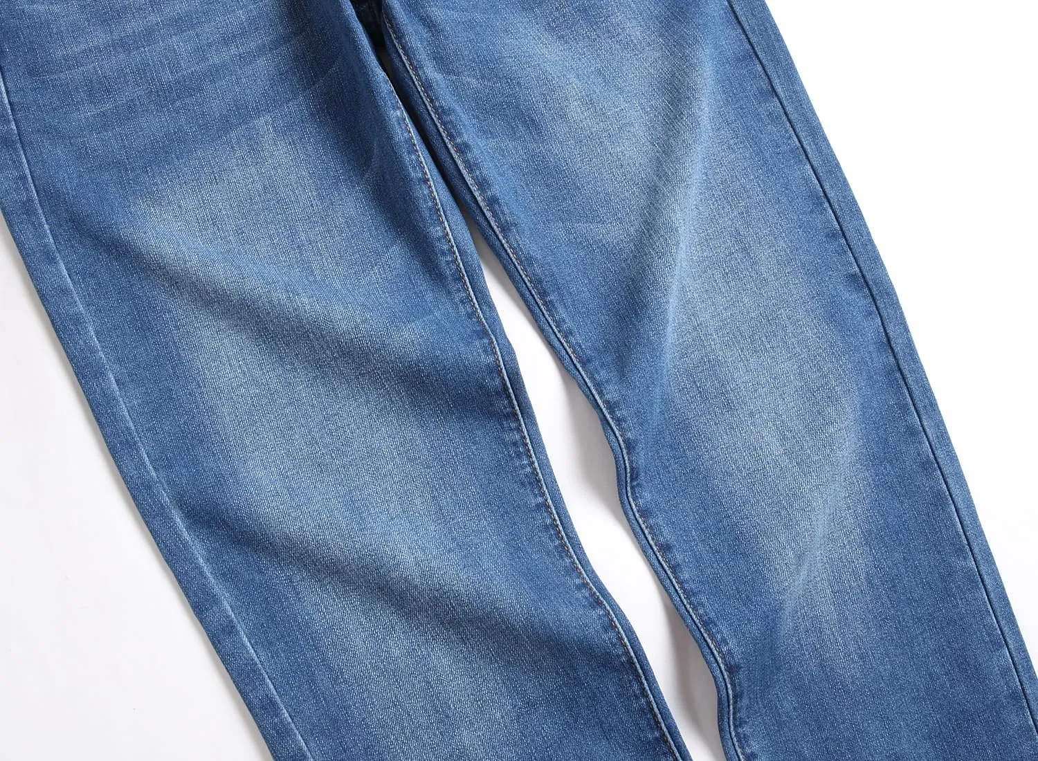 AITITIA Men's Ripped Jeans Taper Skinny Fit Stretch Denim Pants