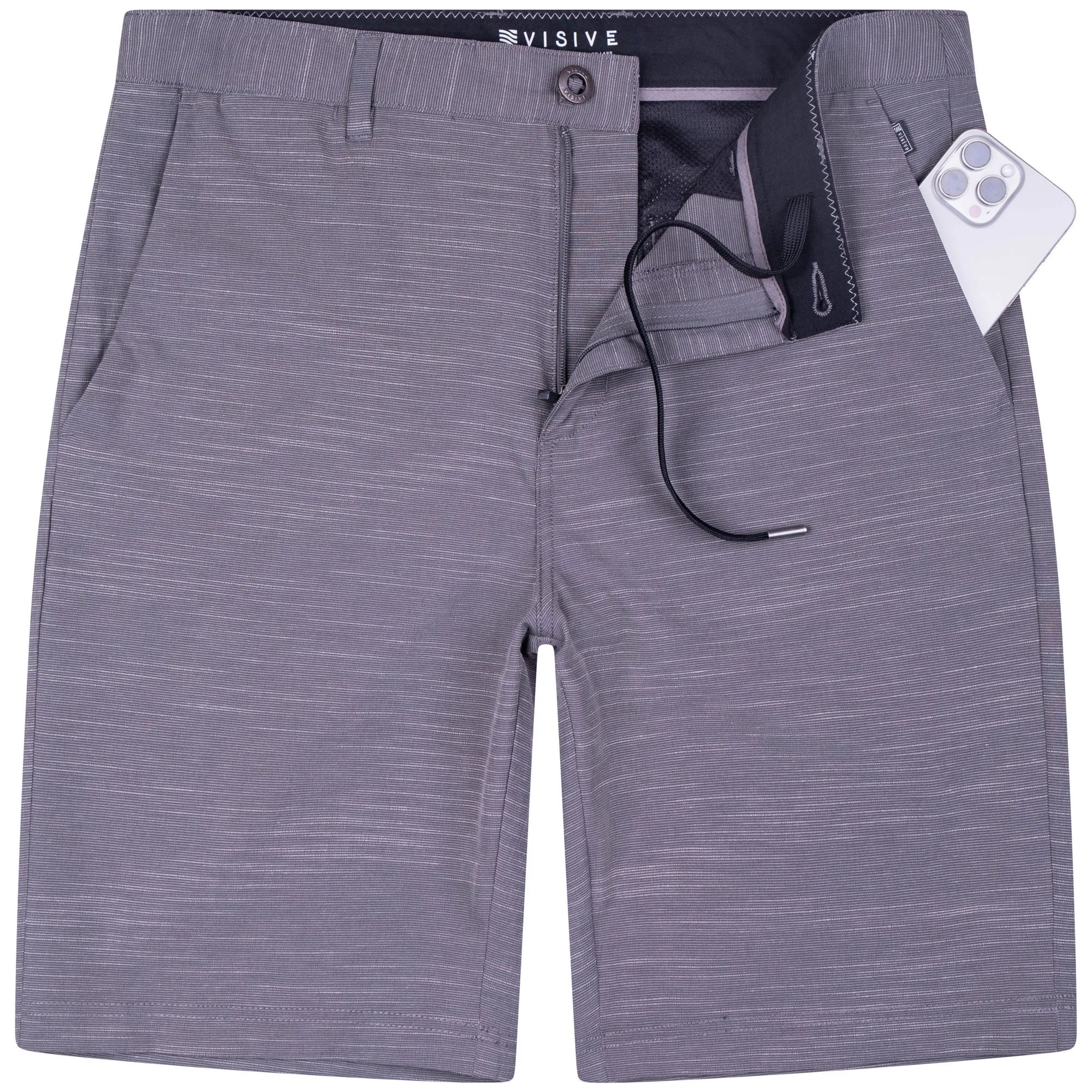 All In One Mens Hybrid Shorts - Slub Pine