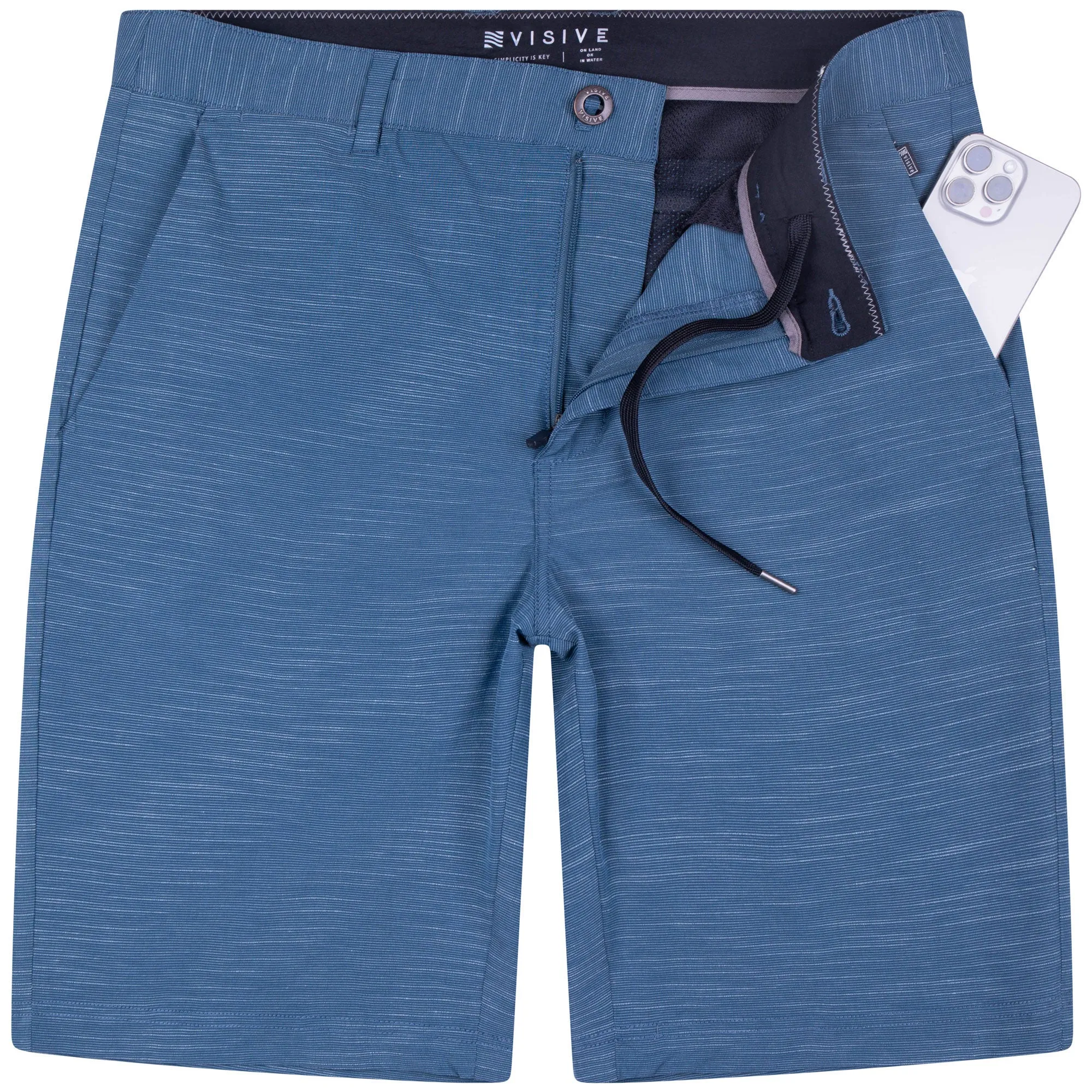 All In One Mens Hybrid Shorts - Slub Pine