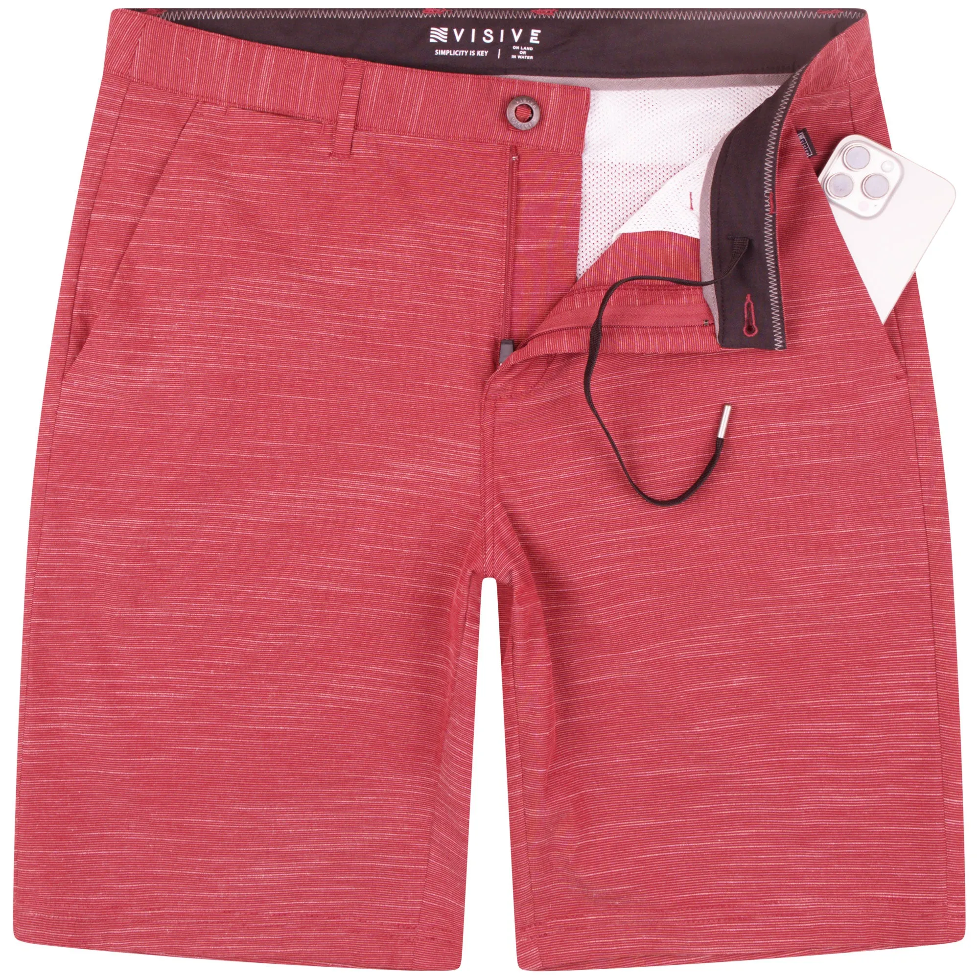 All In One Mens Hybrid Shorts - Slub Pine