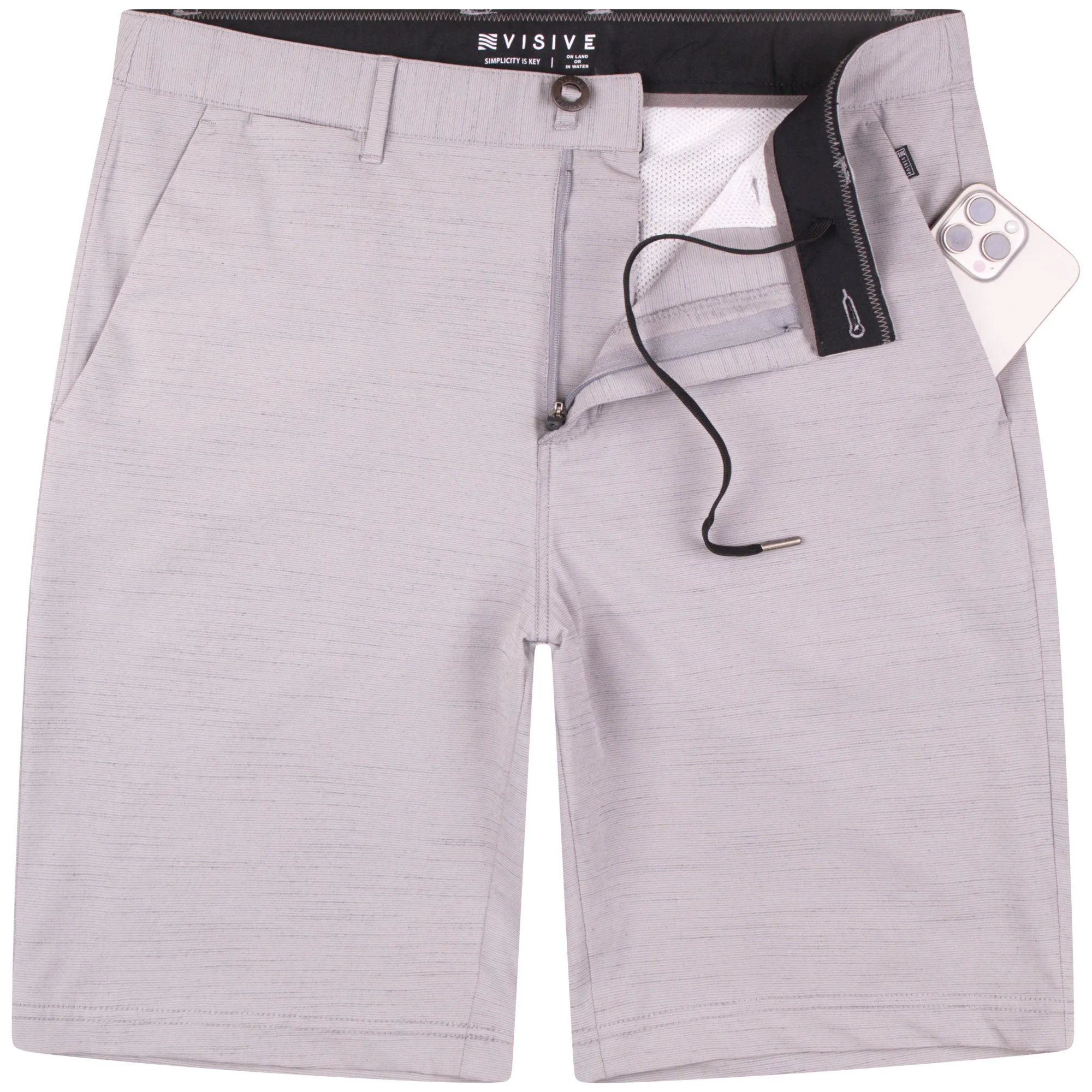 All In One Mens Hybrid Shorts - Slub Pine