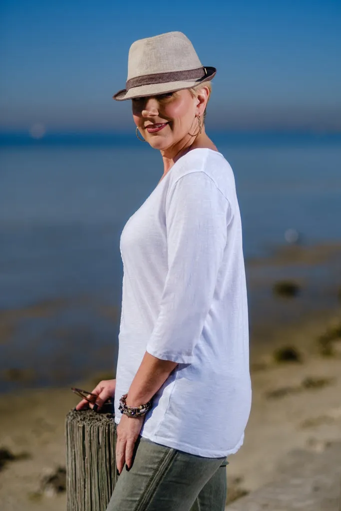 Andrea Center Seam Top (BQ151) - FINAL SALE