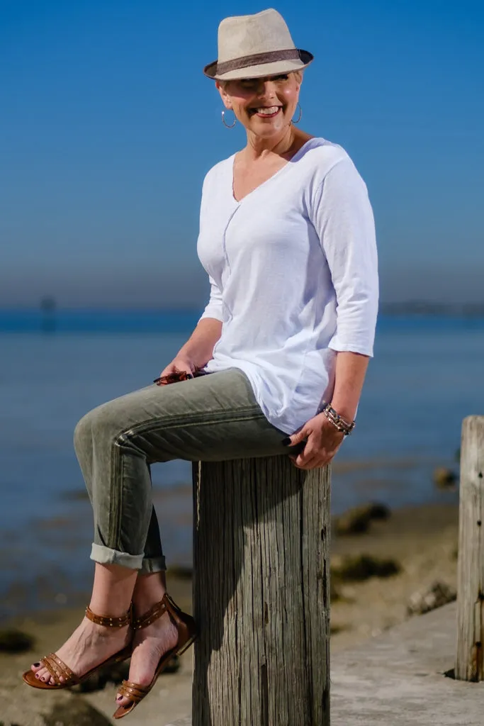 Andrea Center Seam Top (BQ151) - FINAL SALE