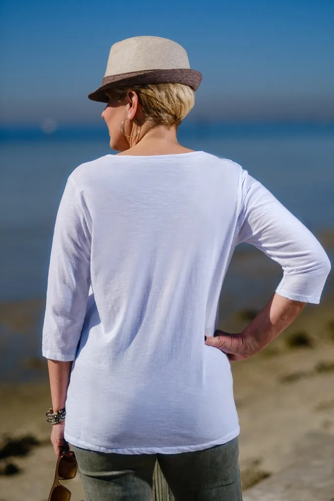 Andrea Center Seam Top (BQ151) - FINAL SALE