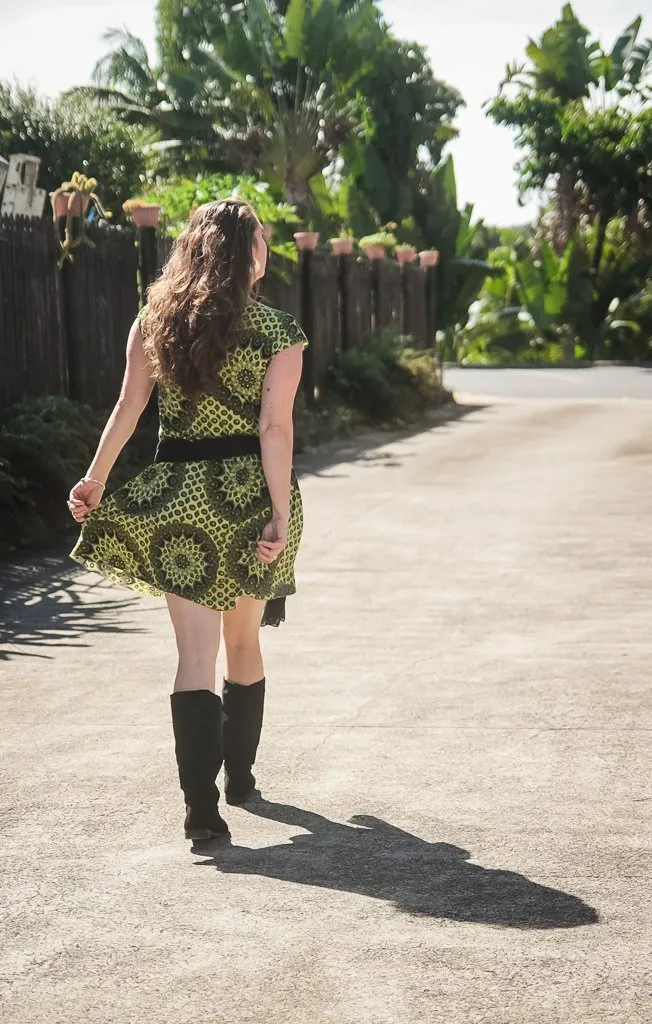 Appeal Short Dress - Green Mandala