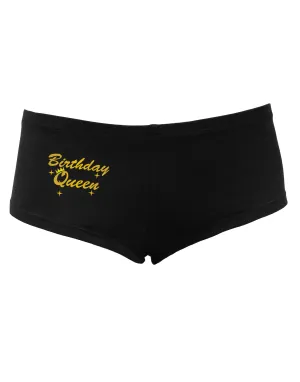 Birthday Queen Text Women's Dark Boyshorts by TooLoud
