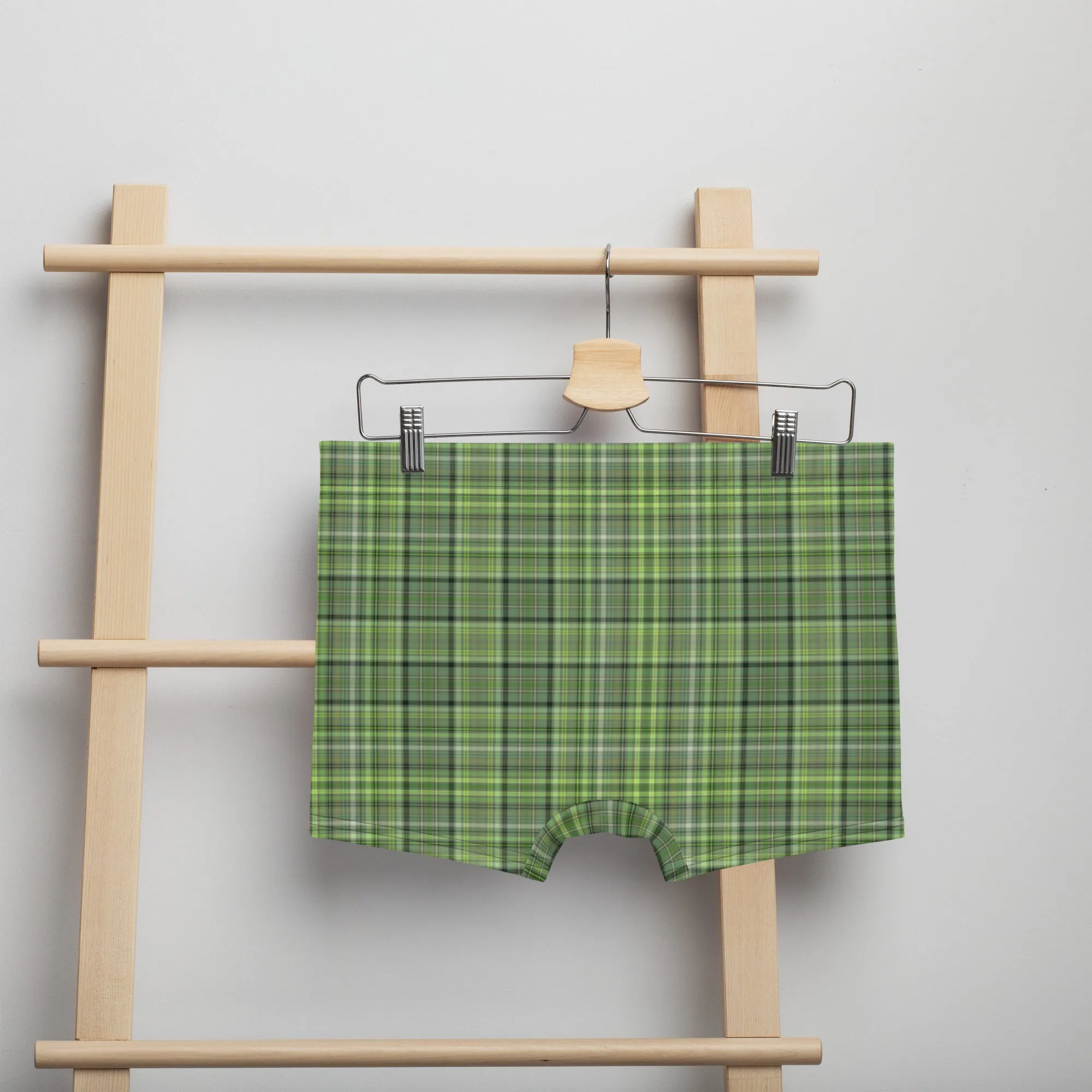 Checkered boxer briefs for men
