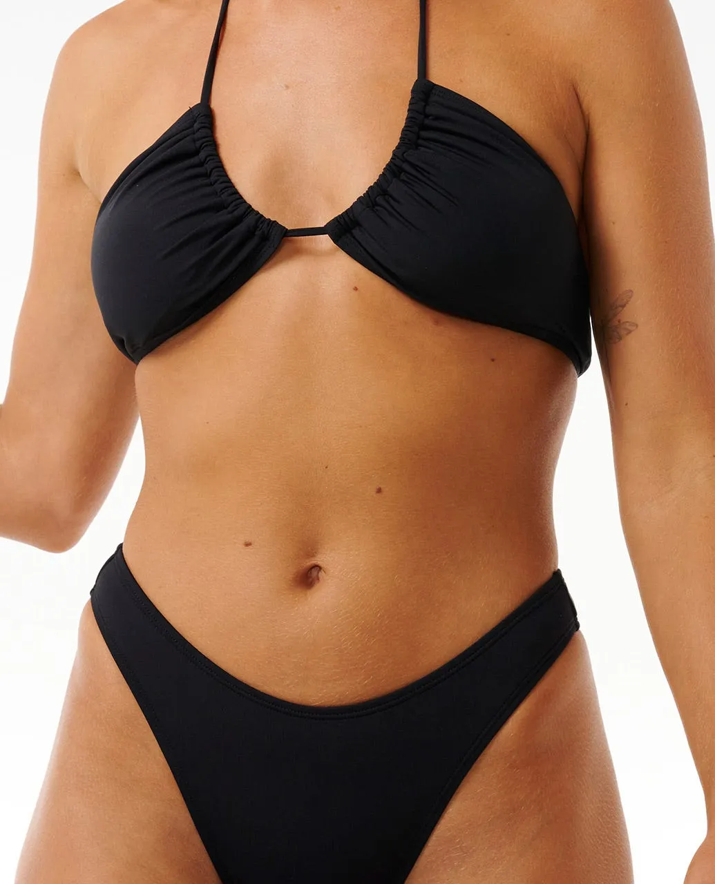 Classic Surf High Leg Skimpy Coverage Bikini Bottoms