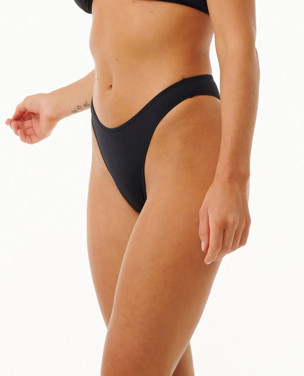 Classic Surf High Leg Skimpy Coverage Bikini Bottoms