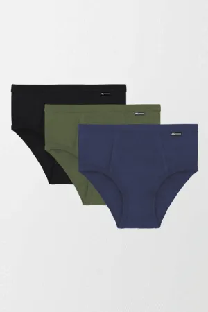 Color Cotton Brief - Pack of 3