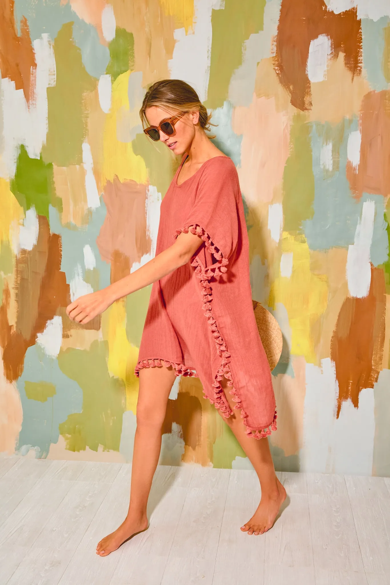Coral Katie Caftan