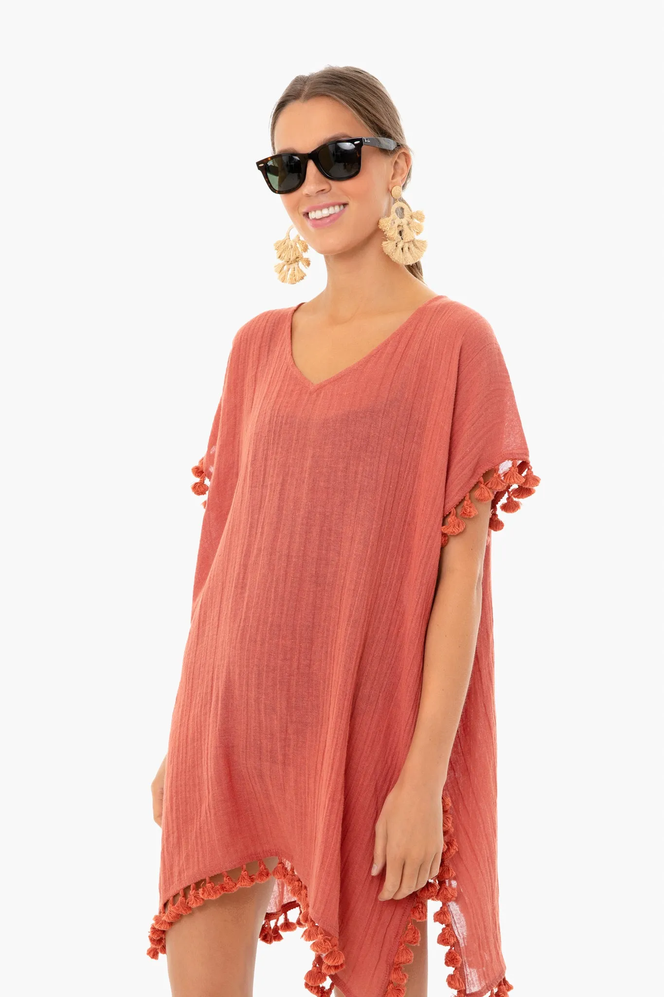 Coral Katie Caftan