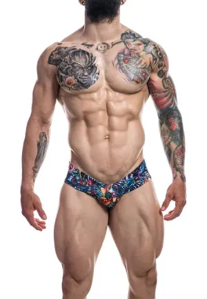 Cut For Men High Cut Tattoo Cheeky Brief Small