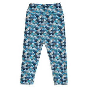 Deep Sea Sapphire Siren Capri Swim Leggings