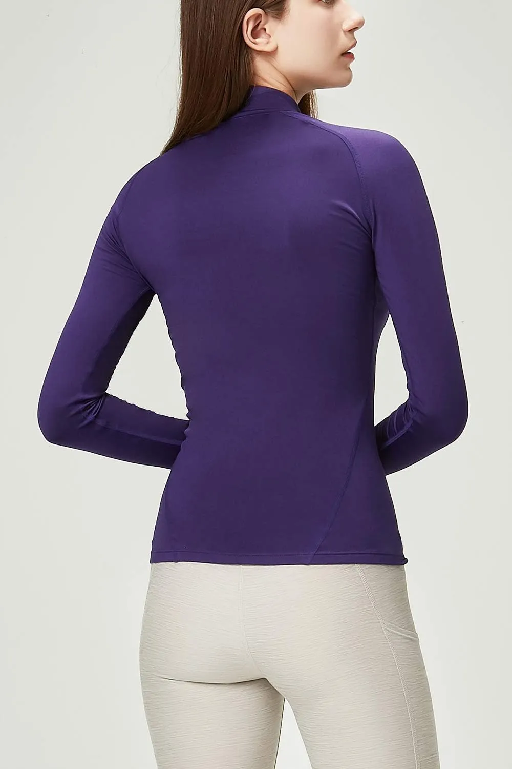 DEVOPS Women's 2 Pack Thermal Turtle Long Sleeve Shirts Compression Baselayer Tops