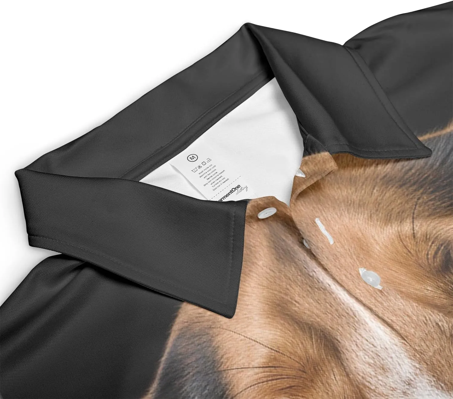 Dog Face Polo Shirts for Men - Dog Breed Mens Quick Dry Short Sleeve Polo Shirts Series 19