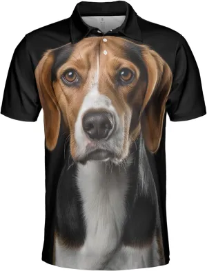 Dog Face Polo Shirts for Men - Dog Breed Mens Quick Dry Short Sleeve Polo Shirts Series 19