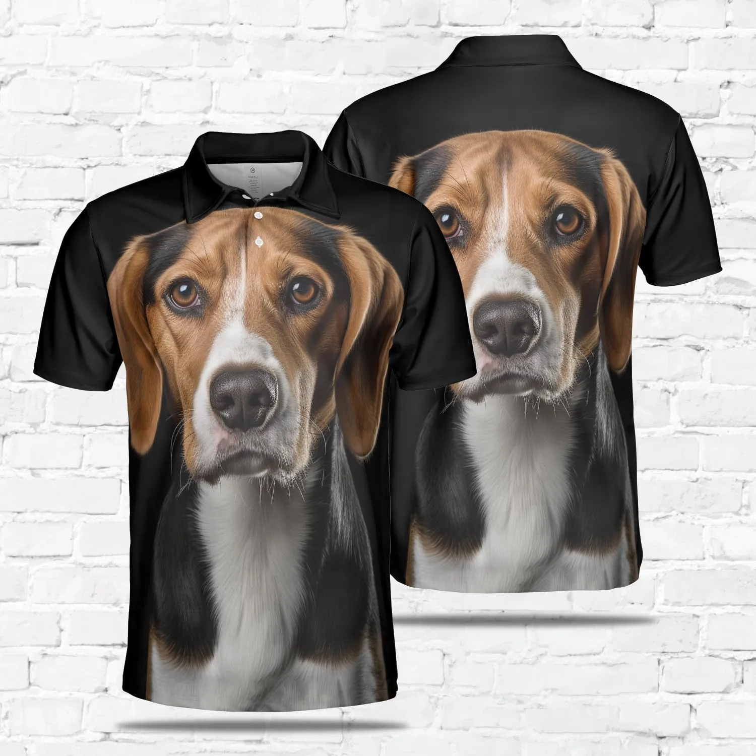 Dog Face Polo Shirts for Men - Dog Breed Mens Quick Dry Short Sleeve Polo Shirts Series 19