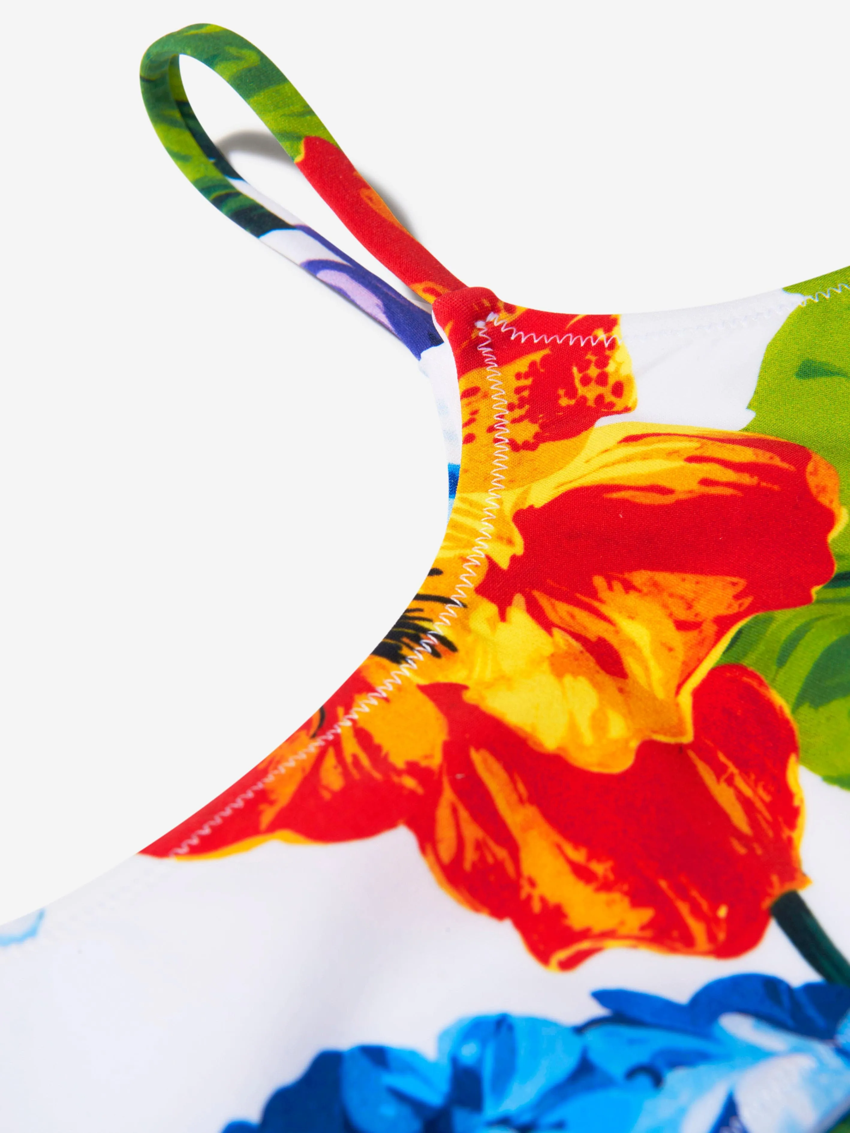 Dolce & Gabbana Girls Hydrangea Print Bikini