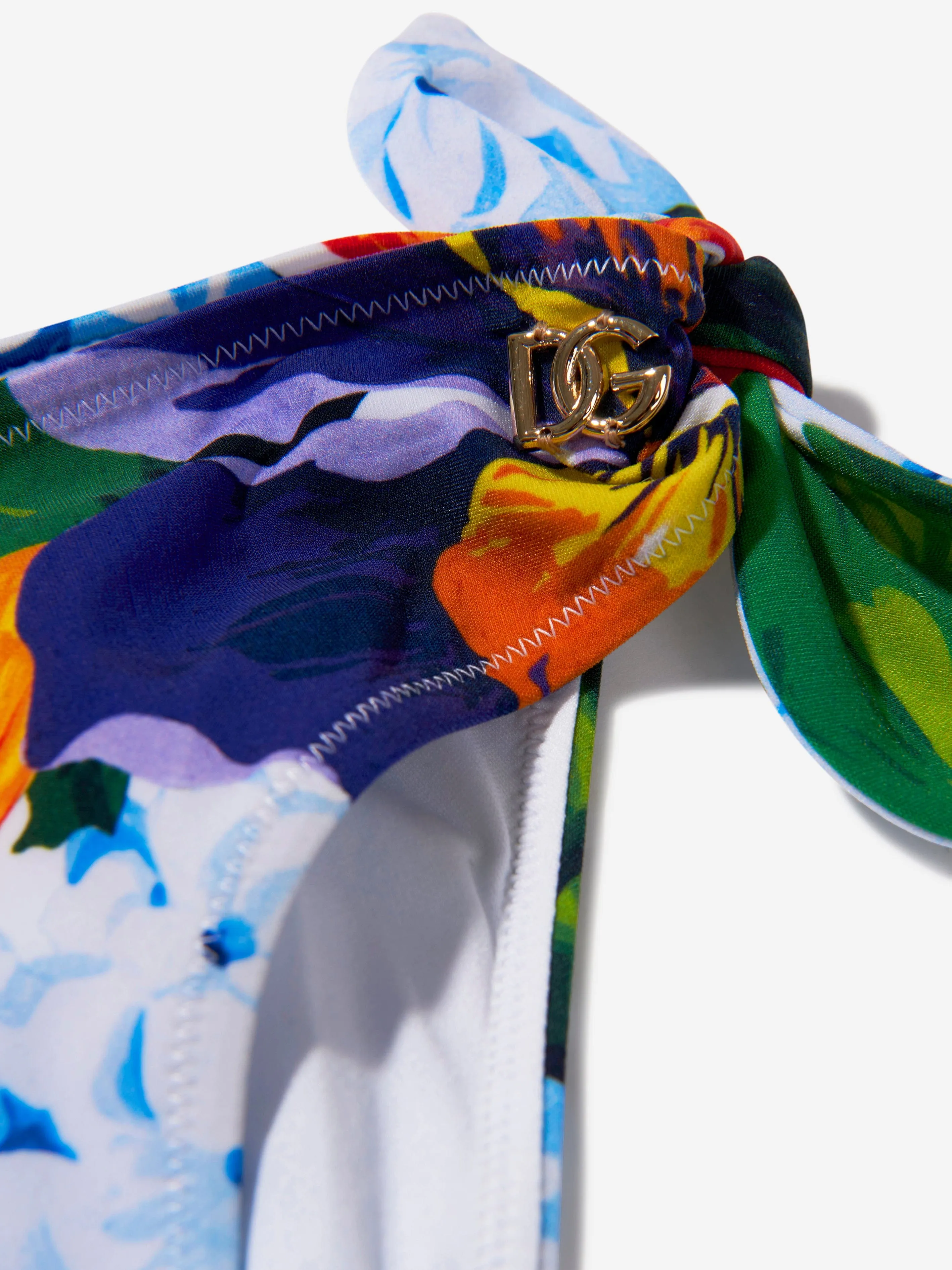 Dolce & Gabbana Girls Hydrangea Print Bikini