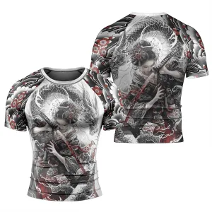 Dragon Geisha Men's Short Sleeve Rash Guard
