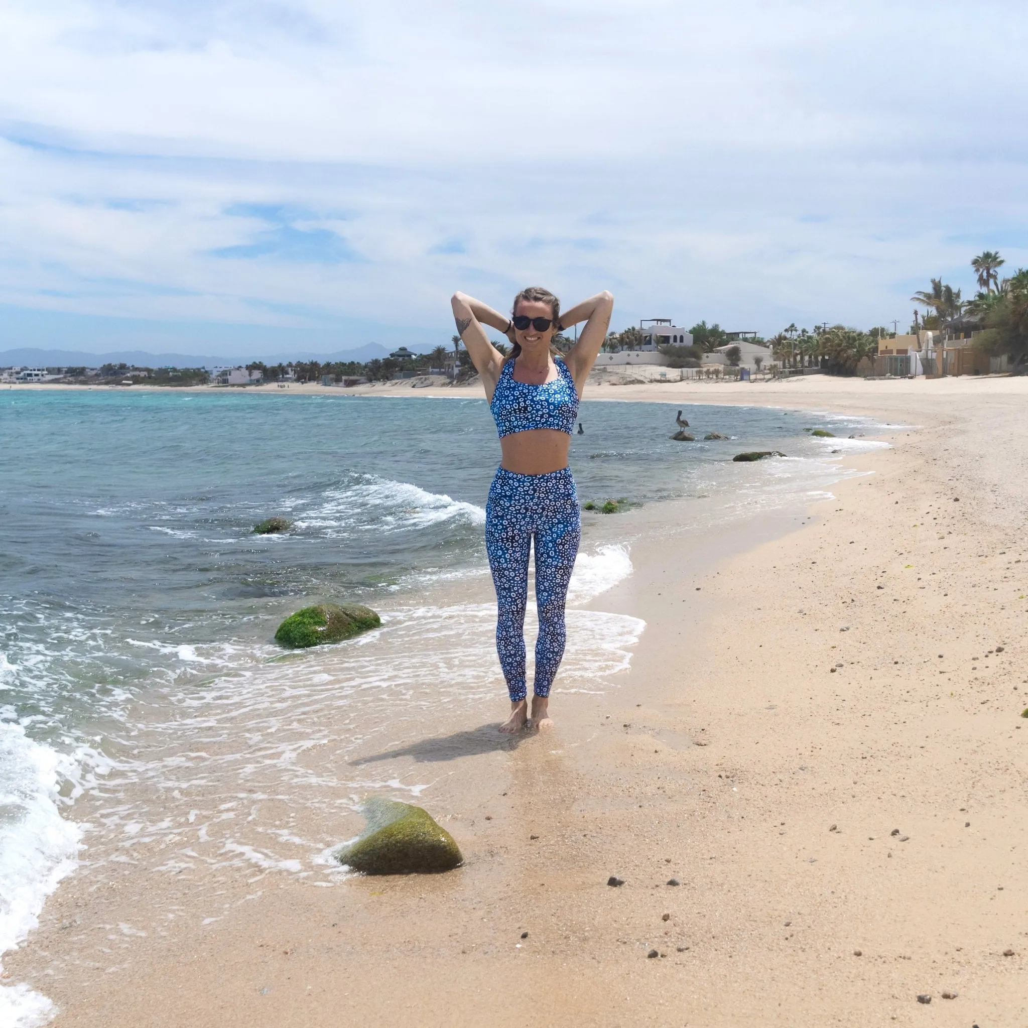 Eagle Ray Spots Eco Swim Leggings With Pockets