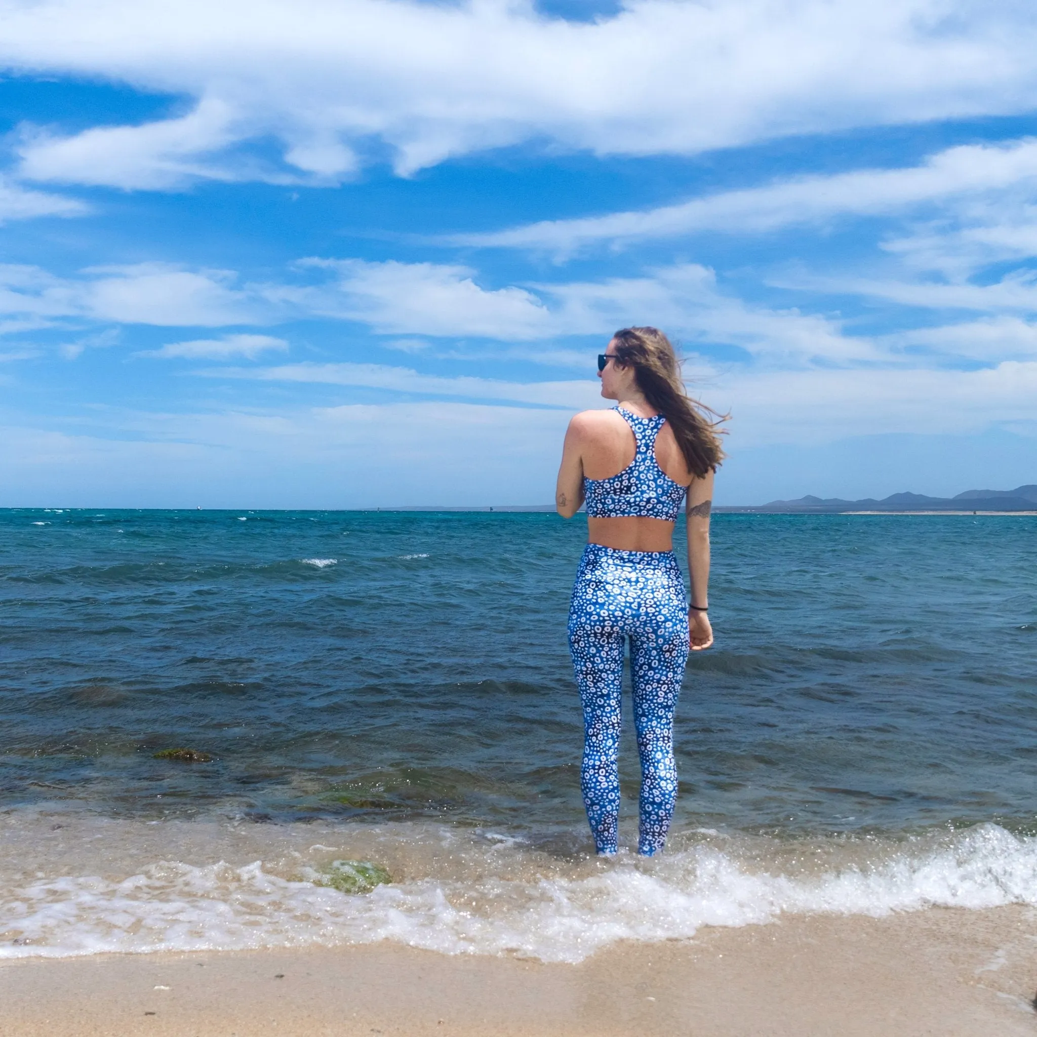 Eagle Ray Spots Eco Swim Leggings With Pockets