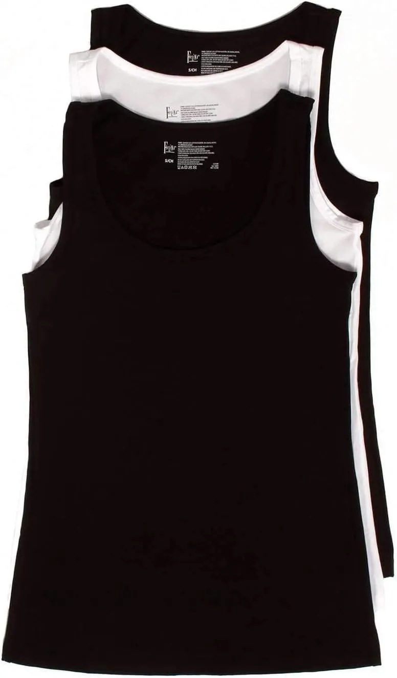 Felina | Cotton Stretch Layering Tank | 3 Pack | Loungewear | Sleep
