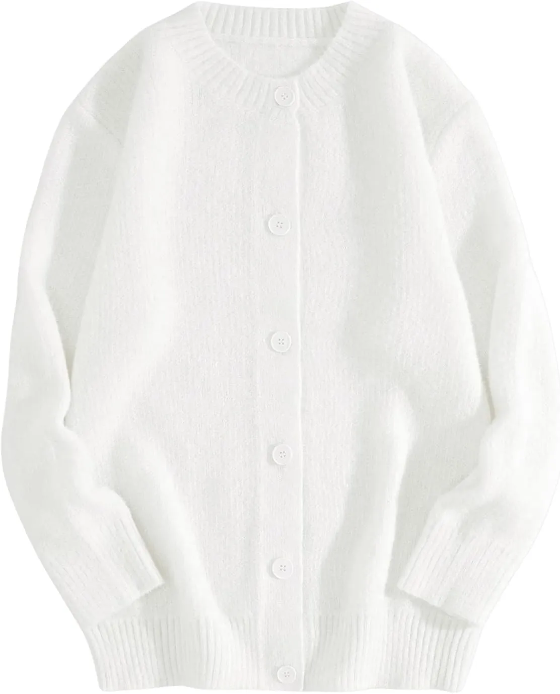 Floerns Men's Button Front Cardigan Sweater Long Sleeve Winter Knitted Sweaters