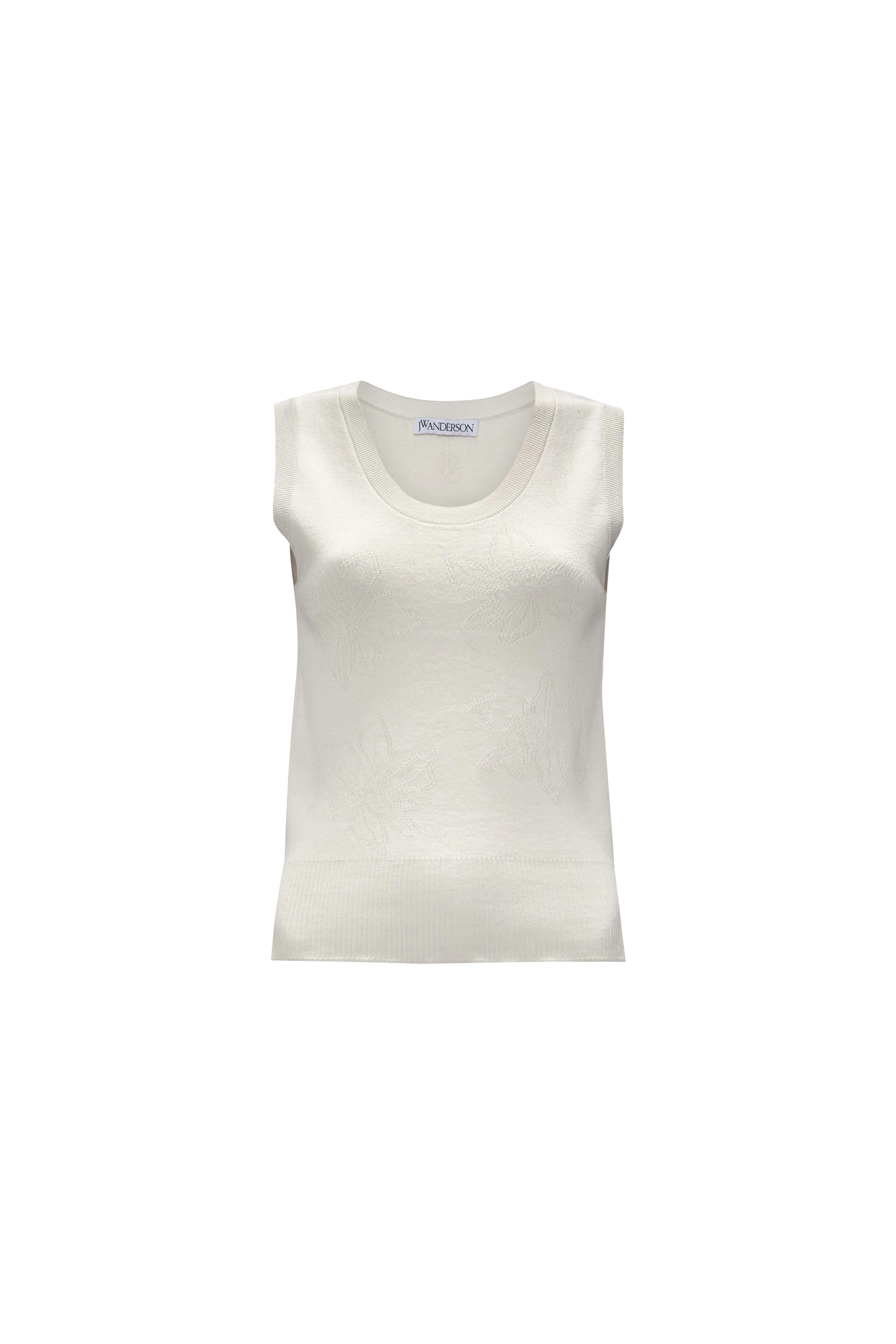 Flower Pointelle Tank Top