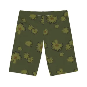 Flower Wrestler Short: Olive