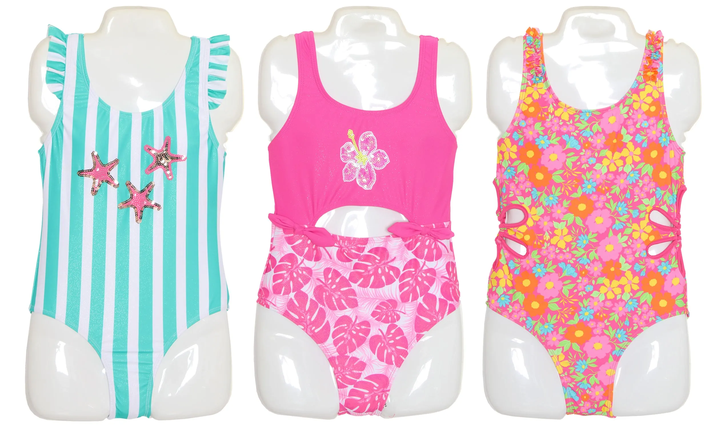 G-AL1P-18 - Wholesale Girl's One-Piece Swimsuits