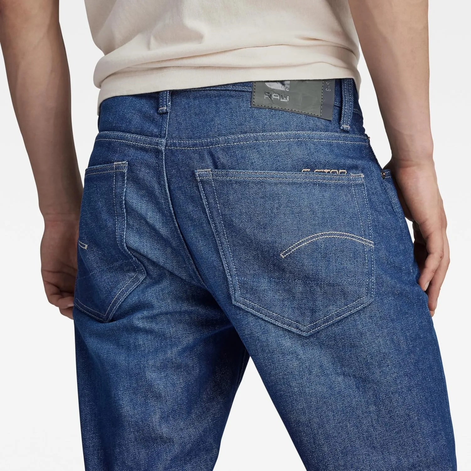 G-Star Raw Men's 3301 Straight Fit Jean In Cyclo Stretch Denim