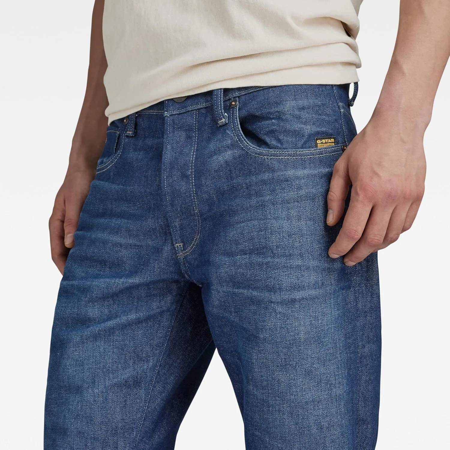 G-Star Raw Men's 3301 Straight Fit Jean In Cyclo Stretch Denim