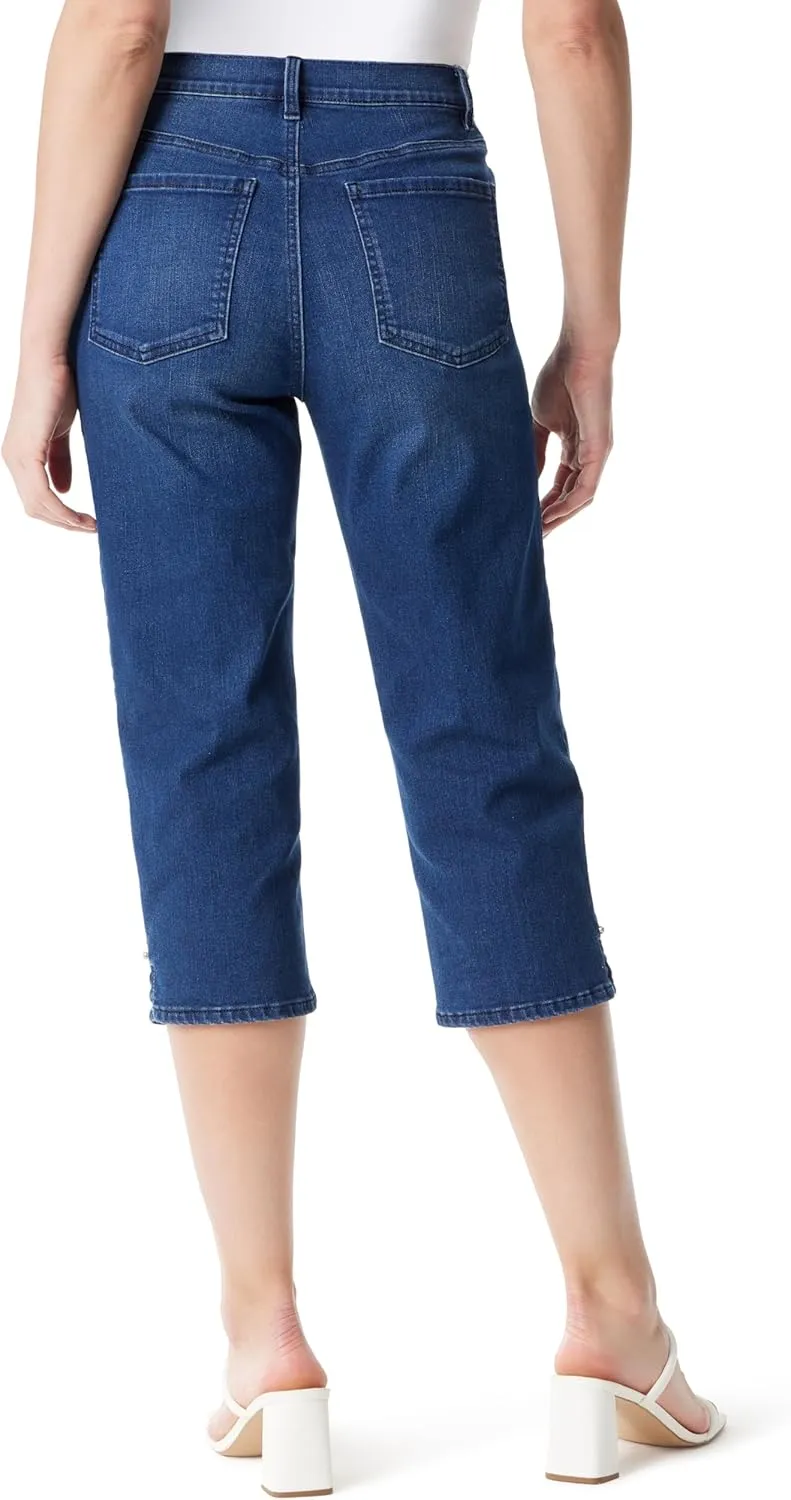 Gloria Vanderbilt Women's Amanda Capri with High Rise Straight Standard