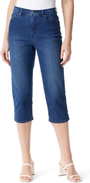 Gloria Vanderbilt Women's Amanda Capri with High Rise Straight Standard