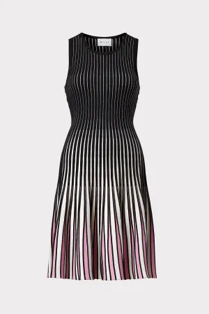 Godet Stripe Fit & Flare