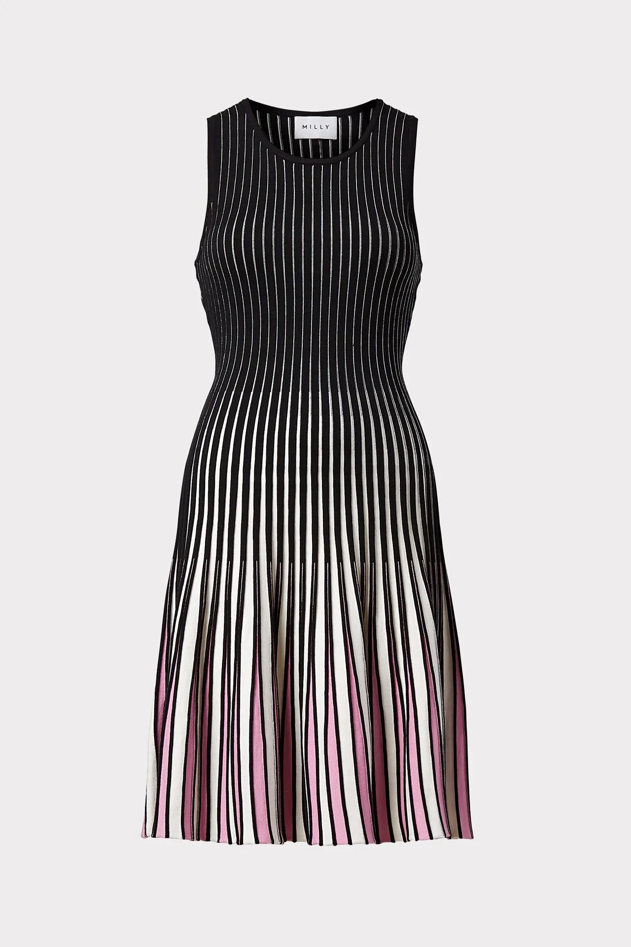 Godet Stripe Fit & Flare