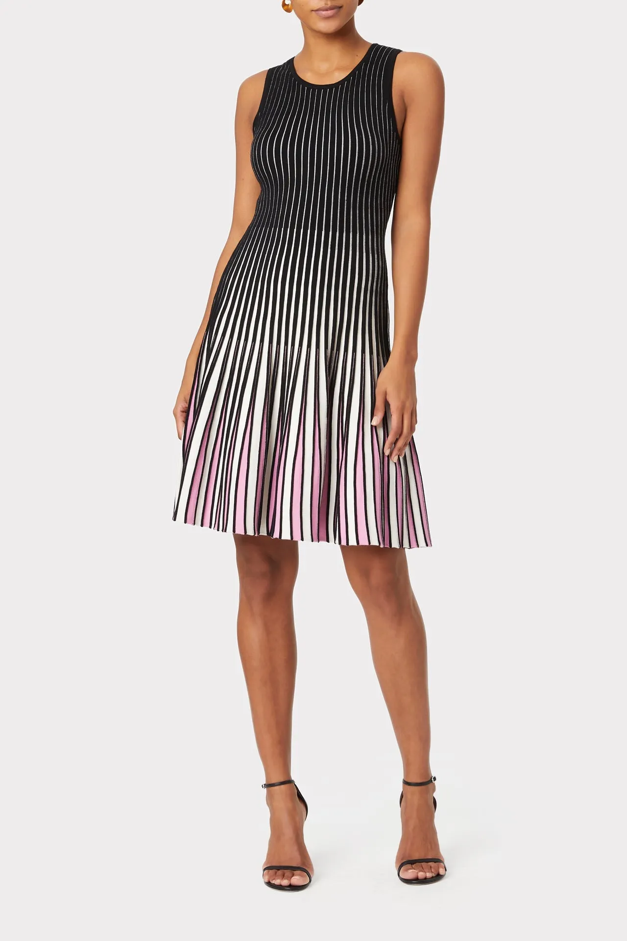 Godet Stripe Fit & Flare