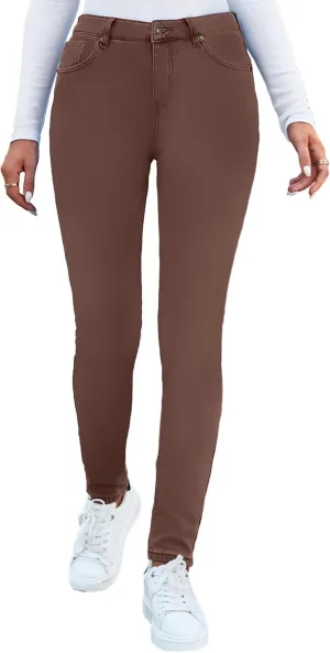 GRAPENT Fleece Lined Leggings Womens Skinny Jeans High Waisted Thermal Jeggings Winter Stretch Denim Pants Warm